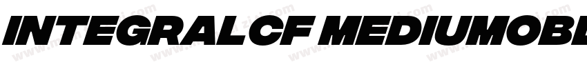IntegralCF MediumOblique字体转换